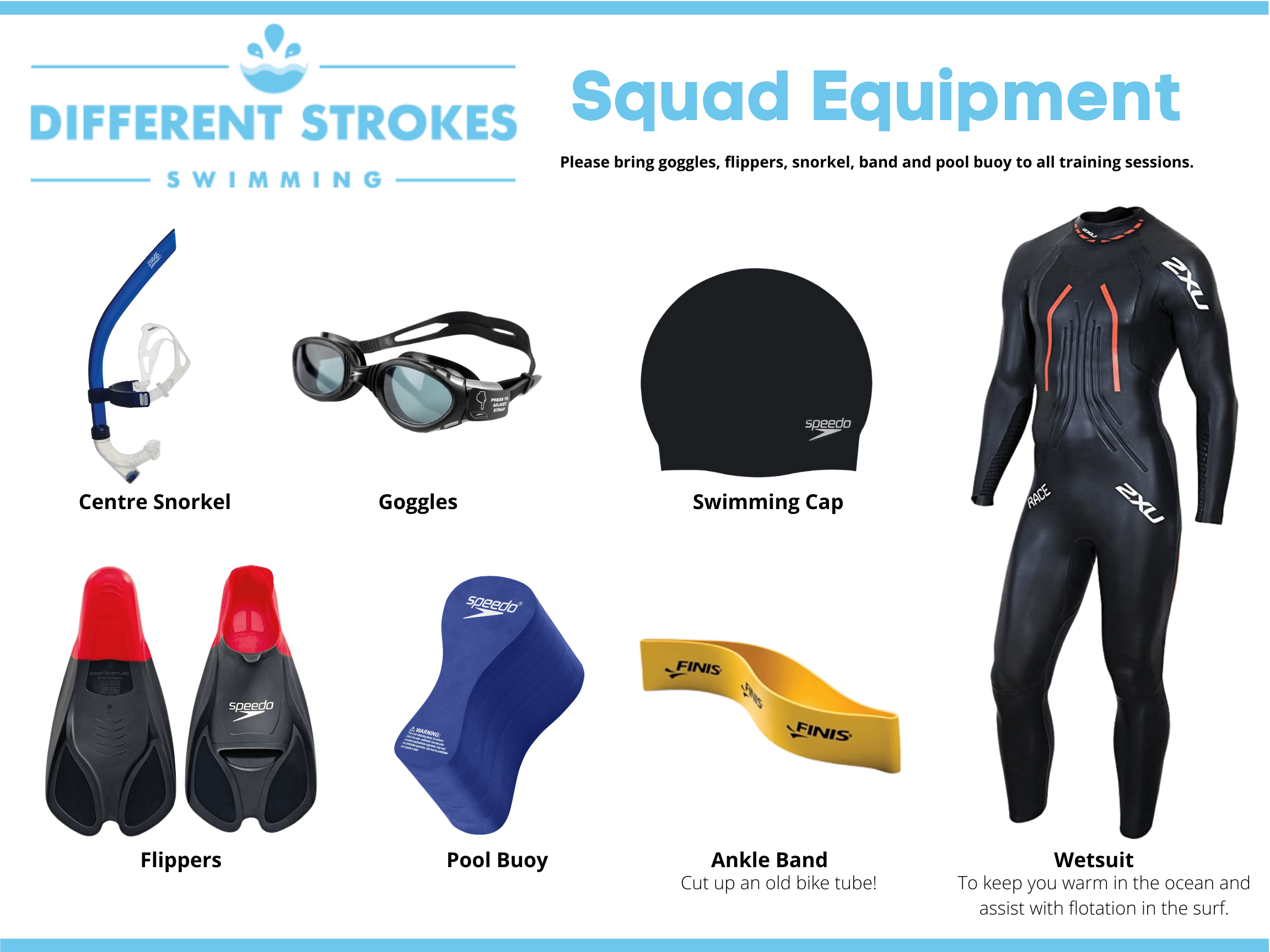 Squad Equipment Different Strokes Swimming